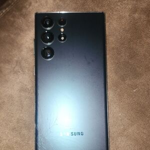 Samsung Smartphone with Triple Camera in Dark Gray